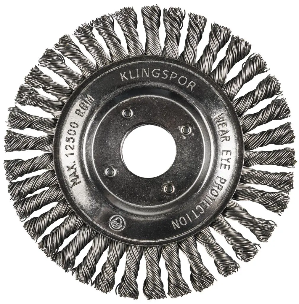 Klingspor Abrasives 382067 5 In X 5/8 In-11 X 7/8 In Heavy Duty Stringer-Bead Wheel Brush 1