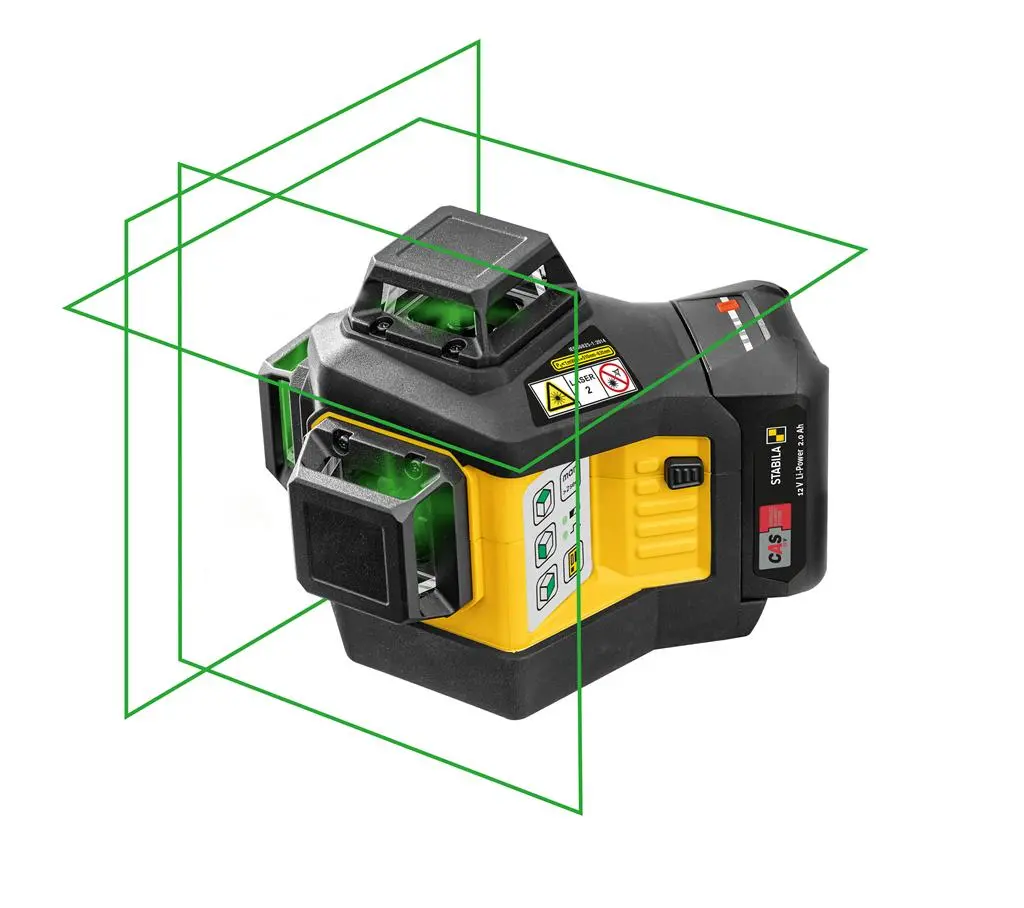 Stabila Lax 600 G Battery 130 Ft 3 Lines Self-Levelling Box Beam Cordless Multi-Line Laser 1