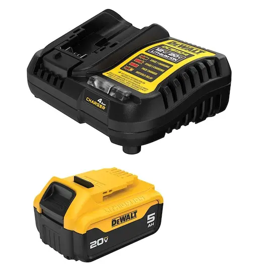 Dewalt Dcb205c 20V Max* Lithium-Ion 5.0Ah 20V Battery And Charger Kit 1