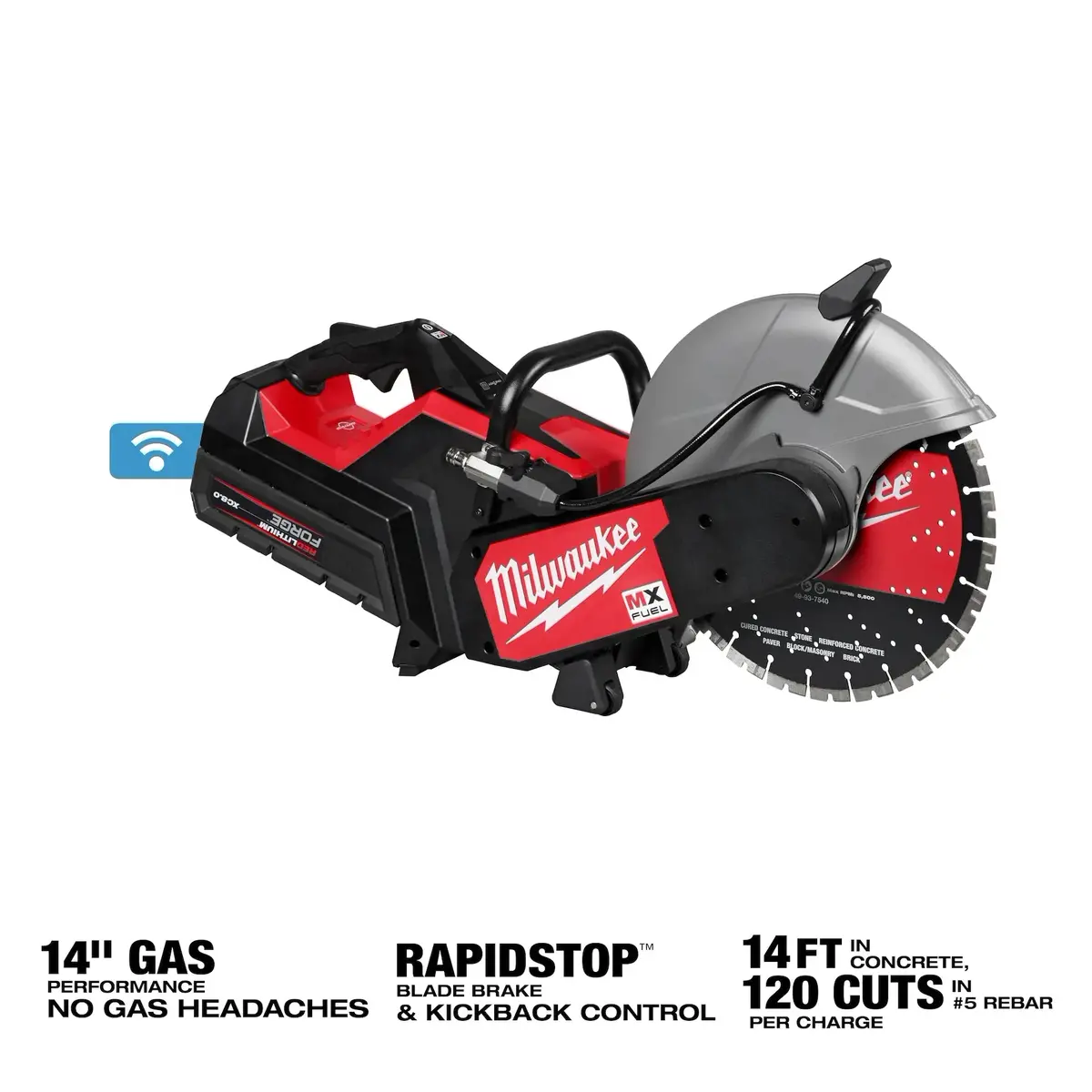 Milwaukee Mxf315-2Xc Mx Fuel™ 14 In Mx Fuel Metal Cordless Cut-Off Saw Kit 1