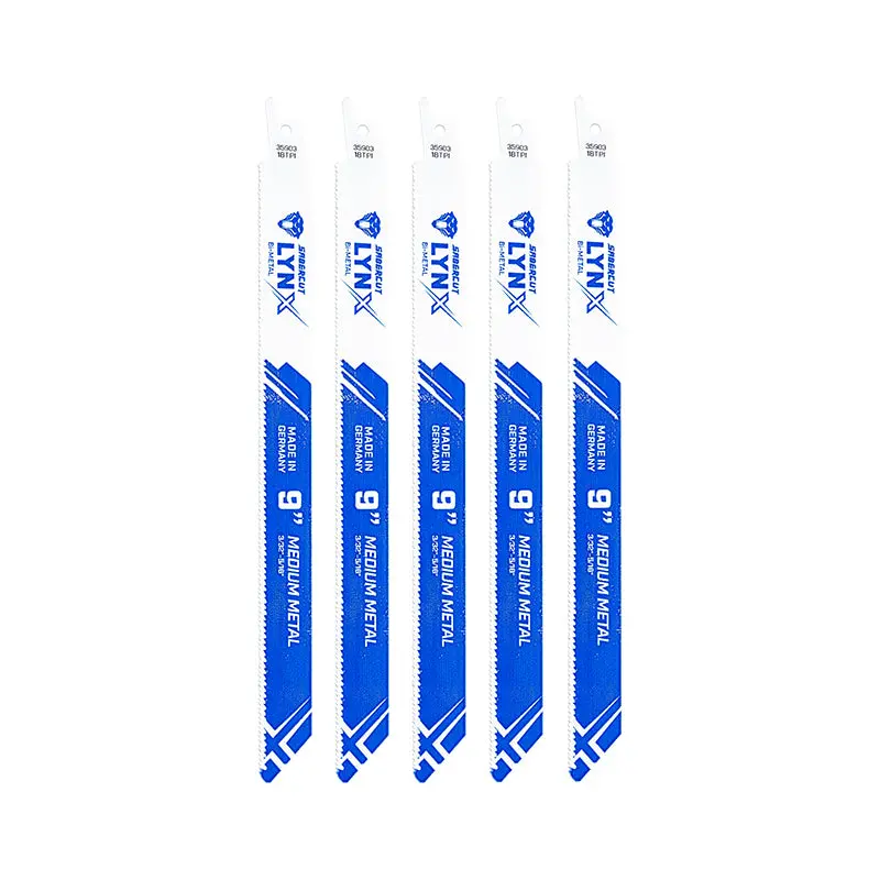 Sabercut Lynx 9 In. X 18Tpi Bim Reciprocating Saw Blade For Medium Thickness Metal (5-Pack) 1