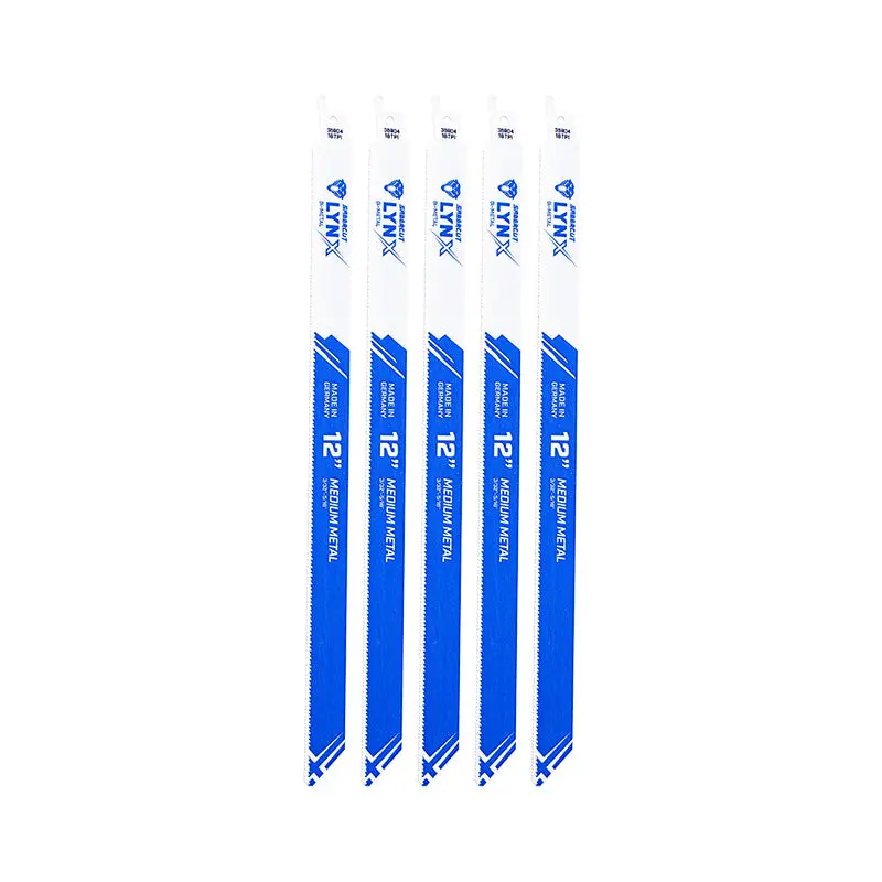 Sabercut Lynx 12 In. X 18Tpi Bim Reciprocating Saw Blade For Medium Thickness Metal (5-Pack) 1