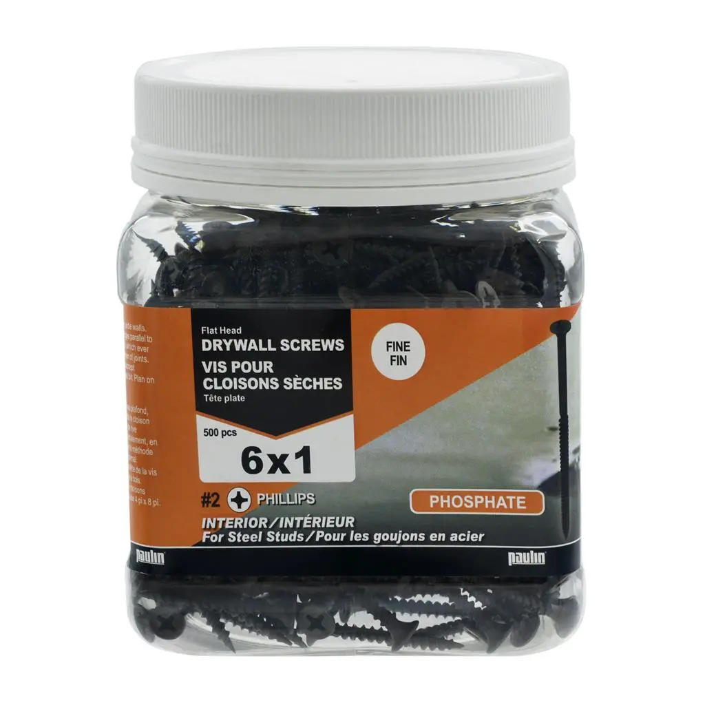 The Hillman Group Paulin #6 1 In Philips Threaded Drywall Screws (500-Jug) 1