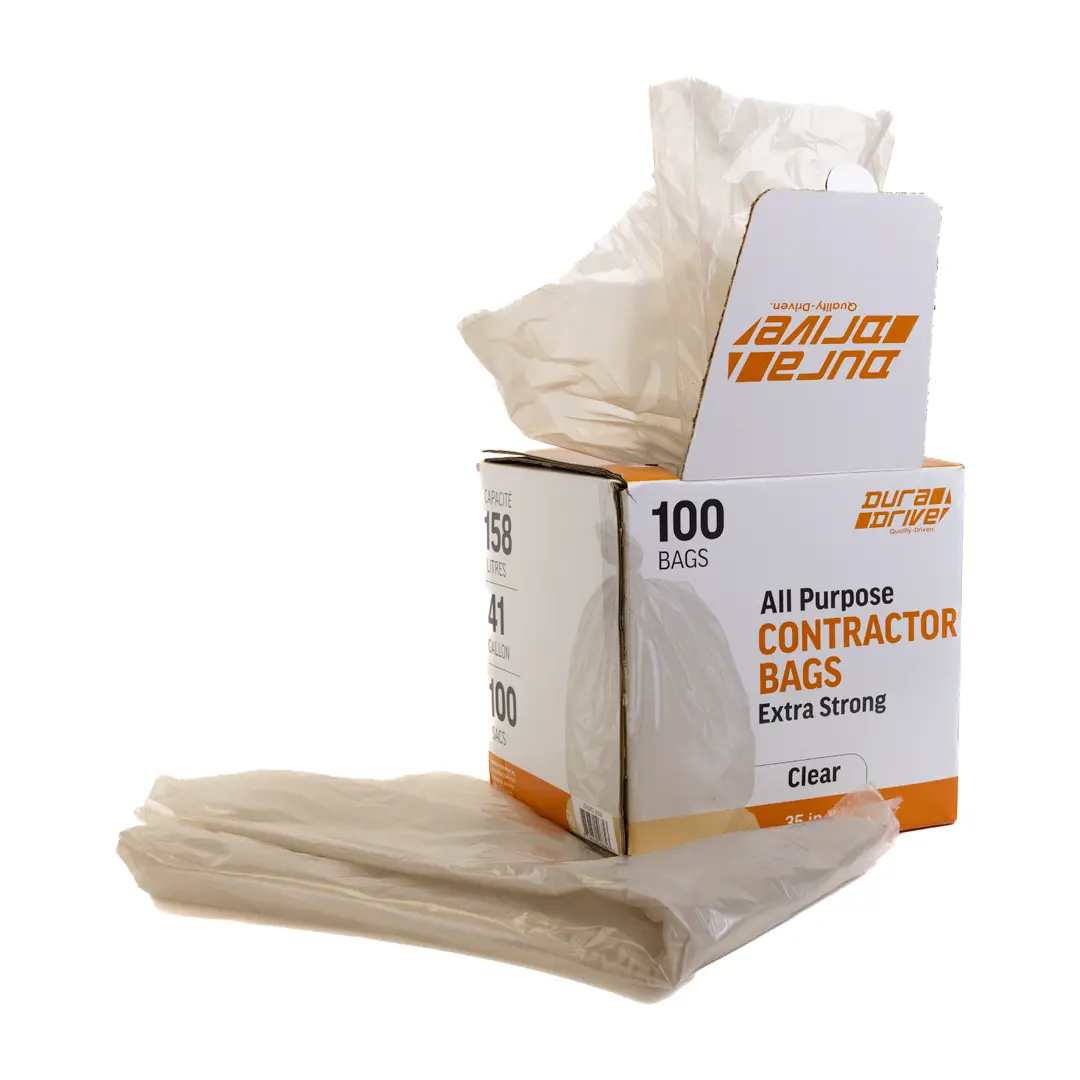 Duradrive 158 L Extra Strong Clear Garbage Bag (100 Pack) 1