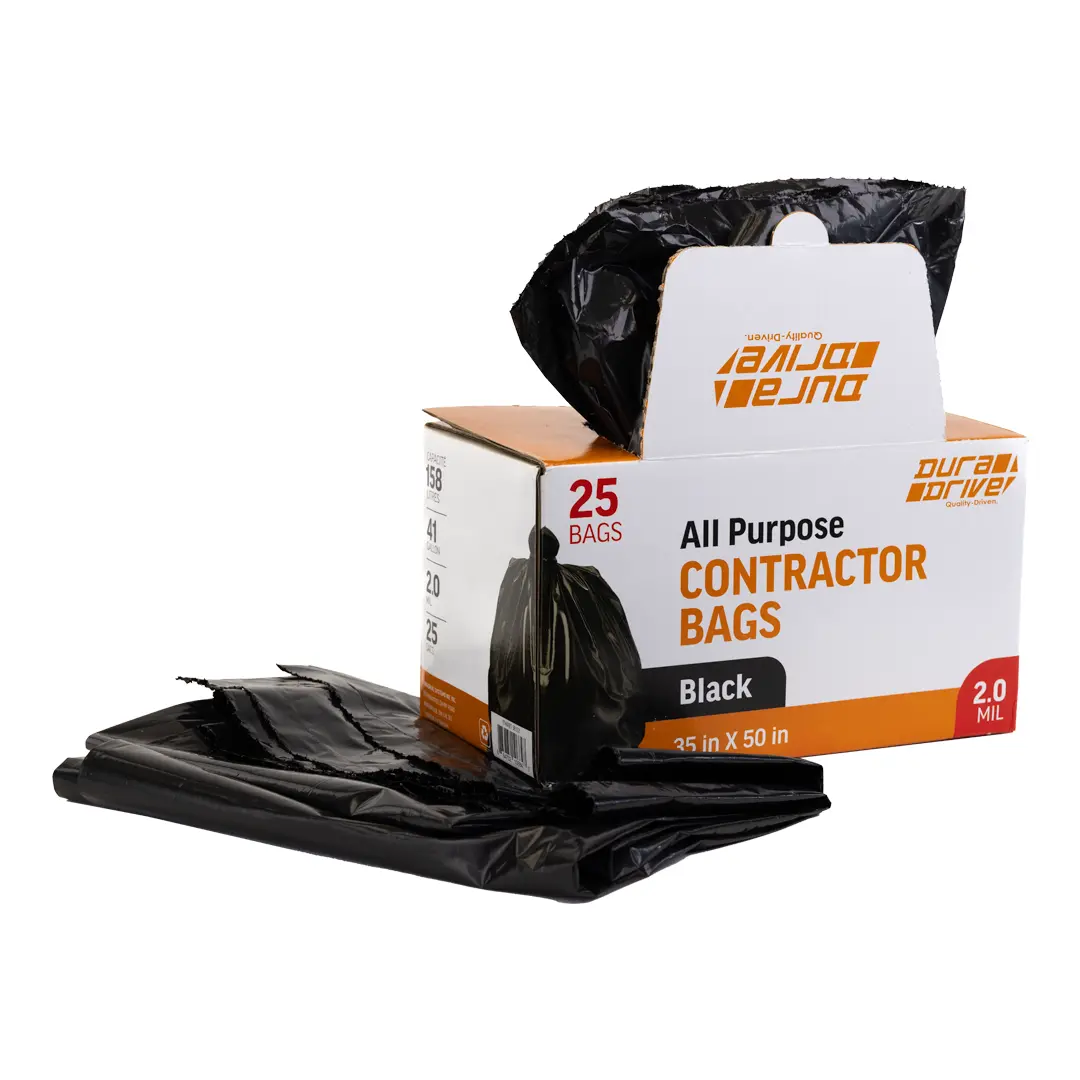 Duradrive 158 L 2.0 Mil Black Garbage Bag (25 Pack) 1