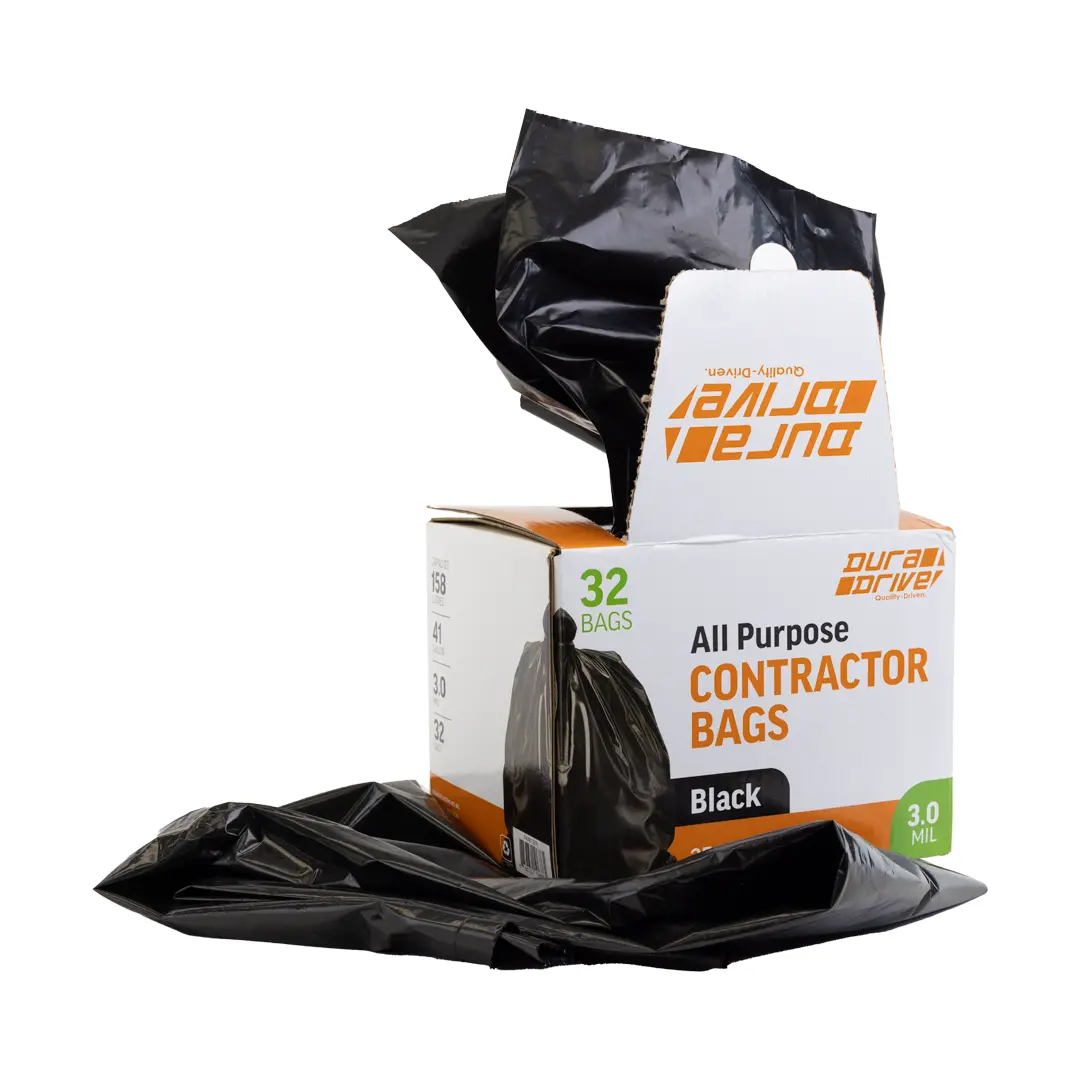 Duradrive 158 L 3.0 Mil Black Garbage Bag (32 Pack) 1