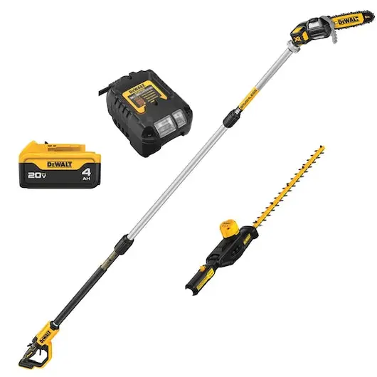 Dewalt Dcko86m1 20V Max* Dual-Action 20 V 2800 Spm Cordless Pole Saw And Pole Hedge Trimmer Combo Ki 1