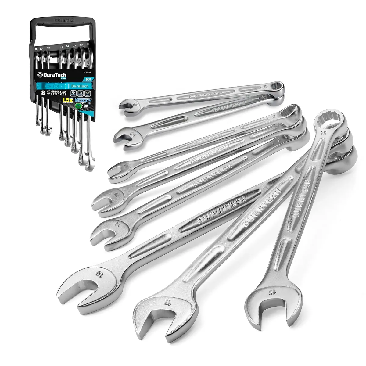 Duratech Dt402051 Combination Wrench Metric Crv Set 8Pc 1