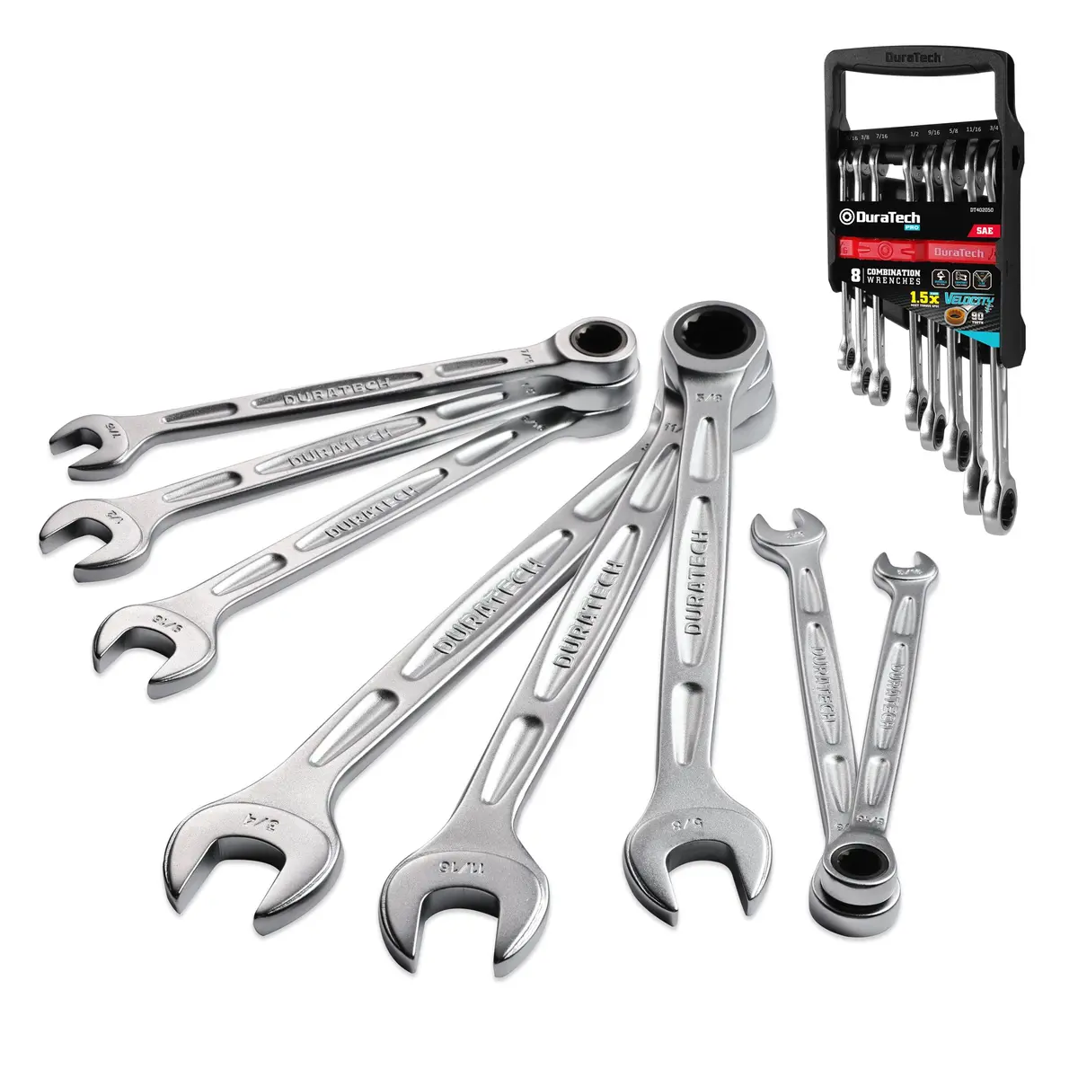 Duratech Dt402052 Ratchet 90-Tooth Combination Wrench  Imper 1