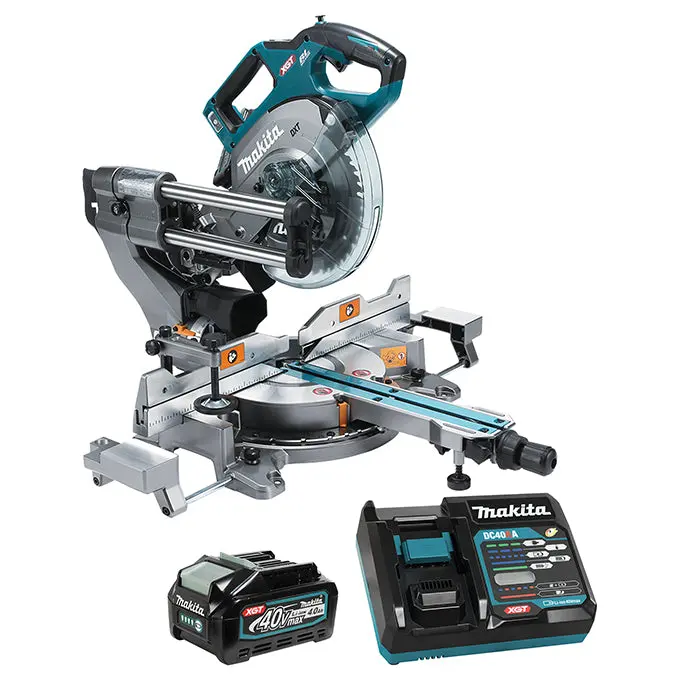 Makita Ls002gm102 40Vmax Xgt Brushless 8-1/2 In. Dual Compound Mitre Saw With Aws Kit (4.0Ah X1) 1