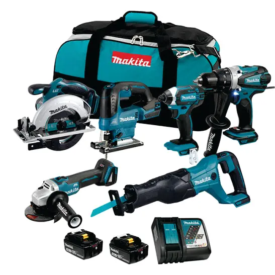 Makita Dlx6123m 18V Lxt 6-Tool Combo Kit 4.0Ah X 2 1