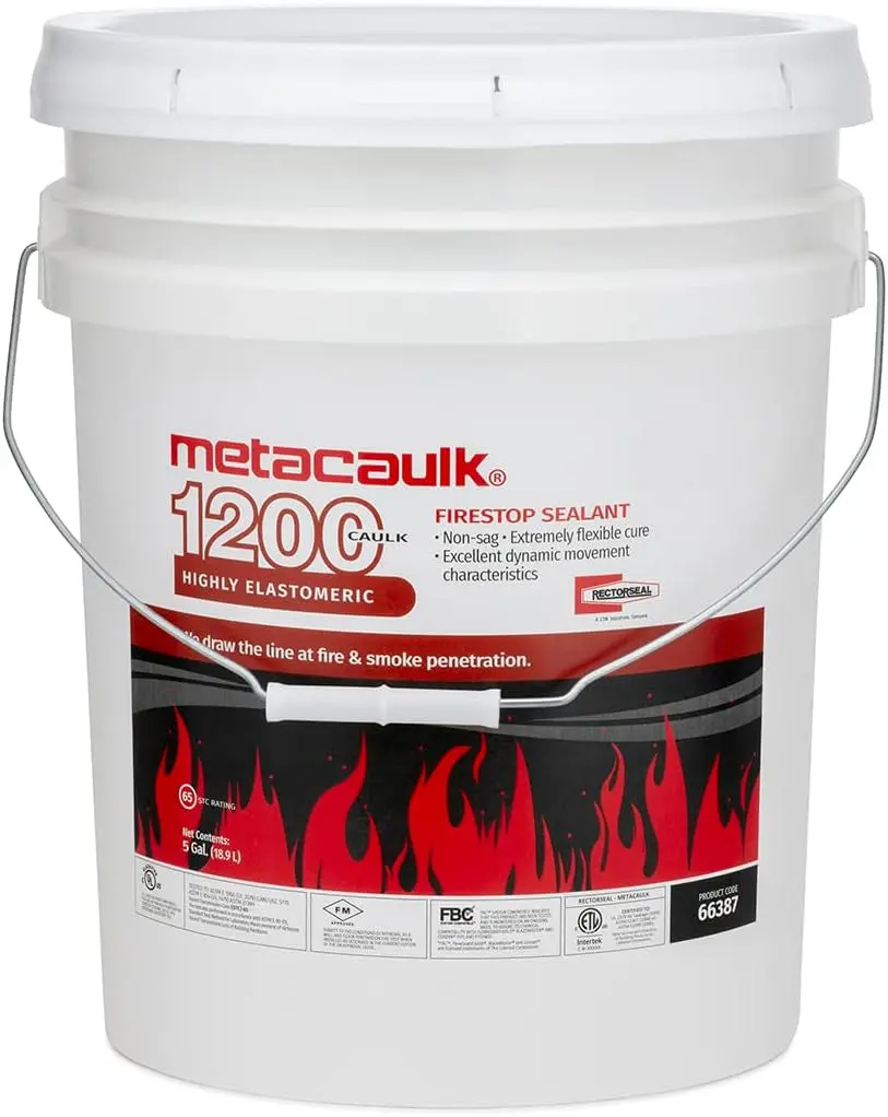 Metacaulk 66527 1200 Firestop Sealant White 5G Pail 1