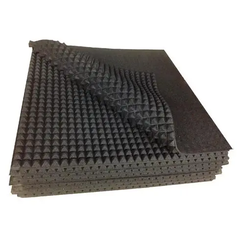 Iso-Pyramid Impact & Vibration Isolation Pad 25Mm Thick 1M X 1M Sheet 10.76 Sq.Ft 1