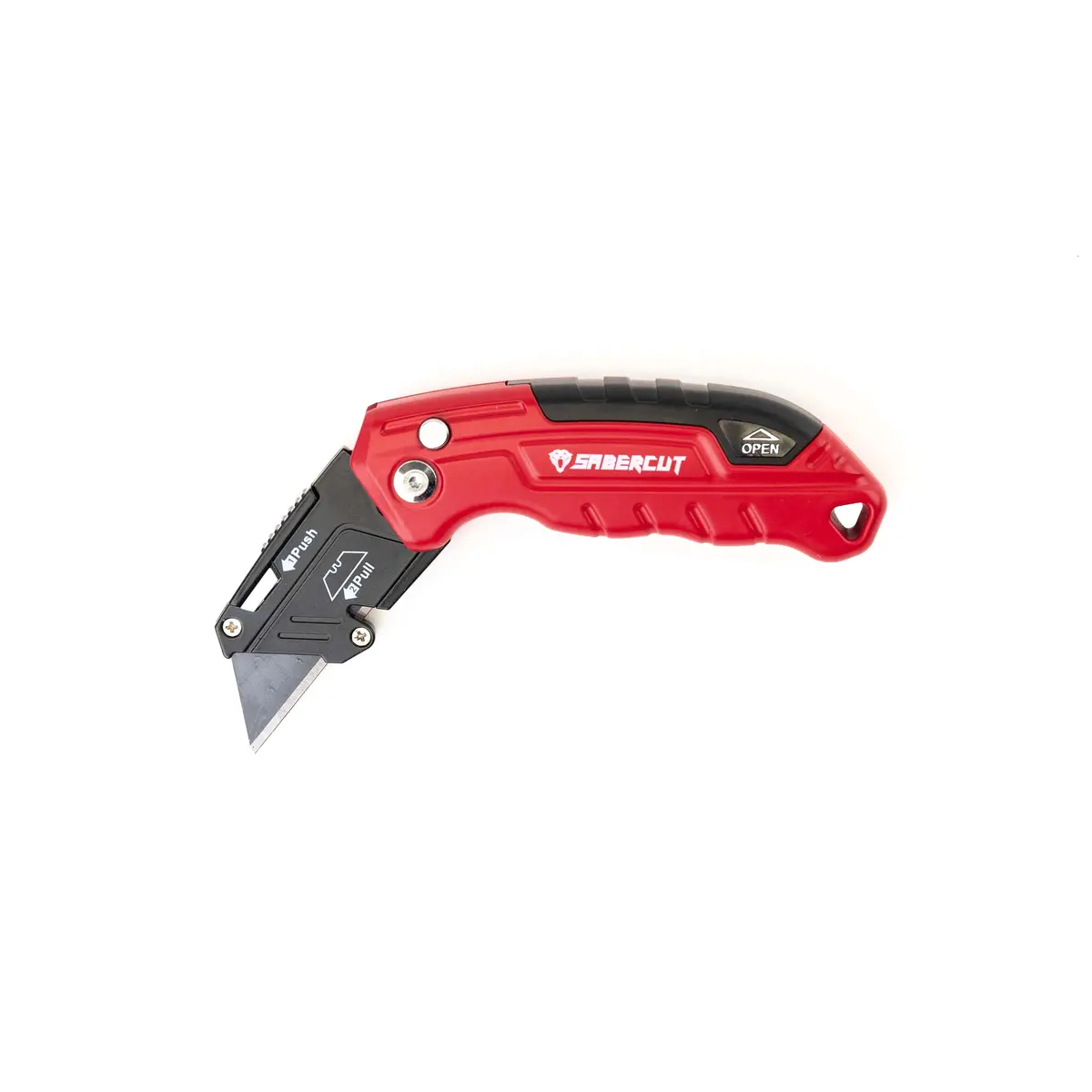 Sabercut Folding Utility Knife With Blade Storage And 4 Blades 1