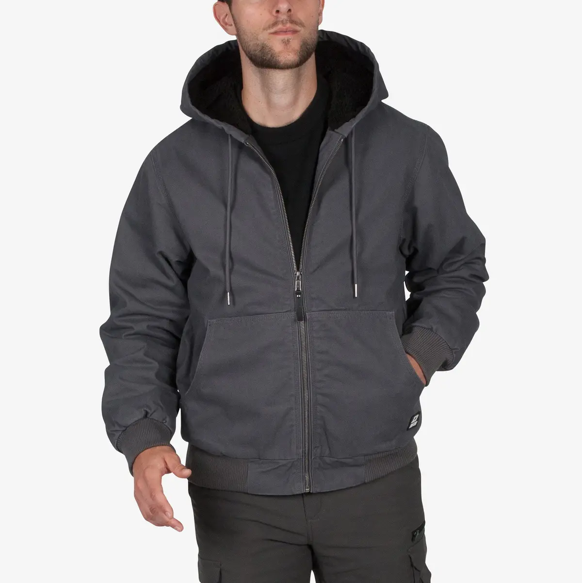 Duradrive Sherpa-Lined Canvas Hoodie Jacket 1