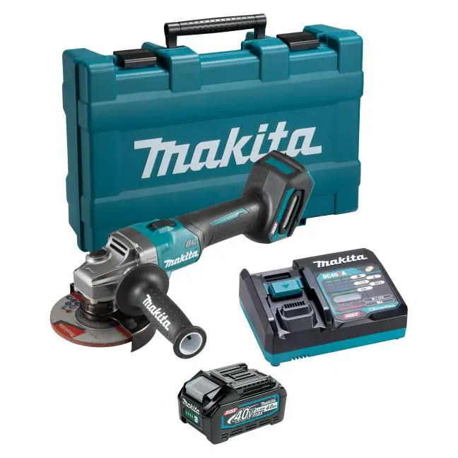 Makita Ga005gm102 40V Max Xgt Brushless 5 In. Angle Grinder With Thumb Switch Kit (1 X 4.0 Ah) 1