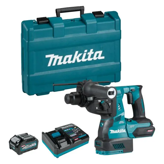 Makita Hr001gm101 40Vmax Xgt Brushless 1-1/8 In. Rotary Hammer Sds-Plus With Aws Kit (4.0Ah X1) 1