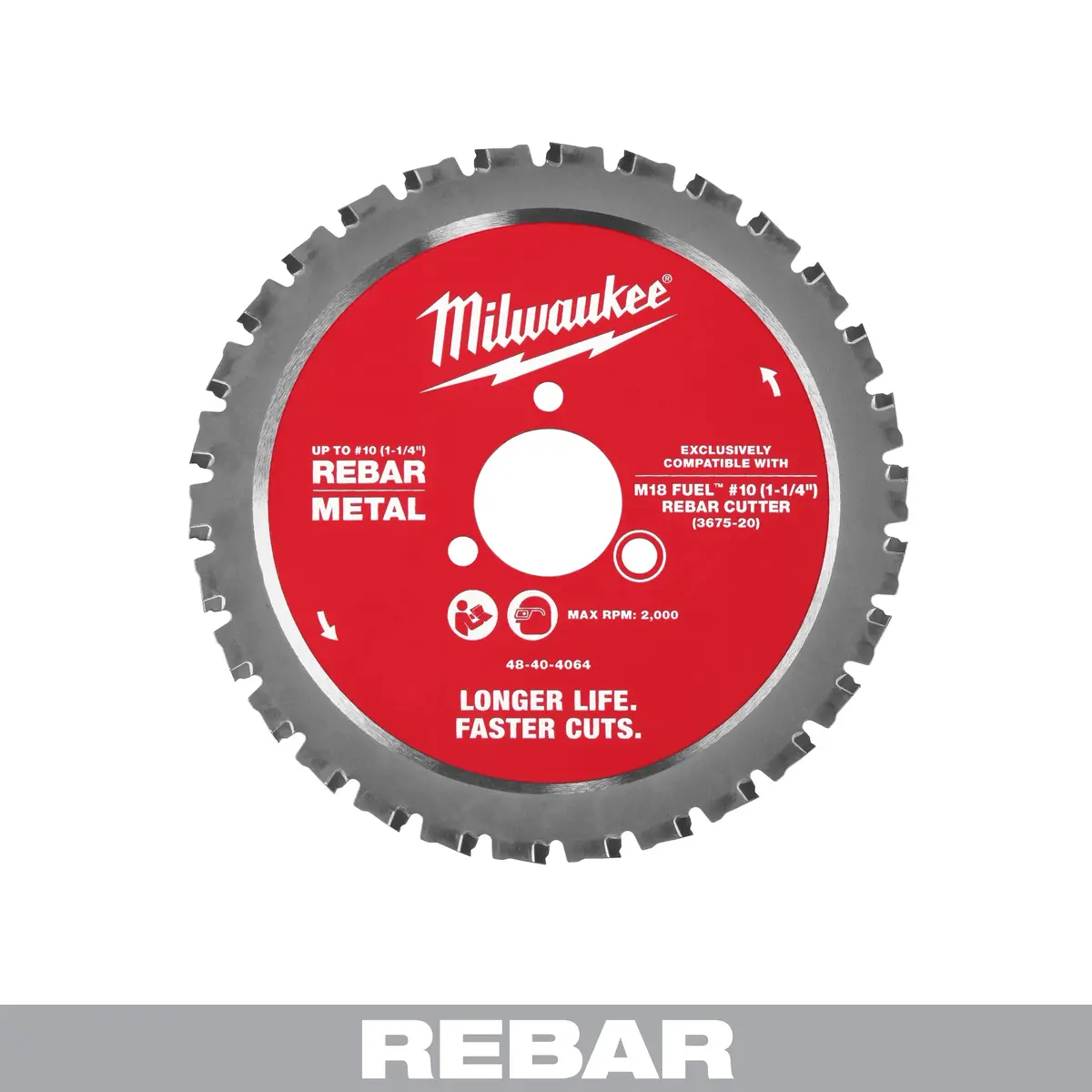 Milwaukee 48-40-4064 Rebar Cutter Blade (3675-20) 1