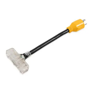 Powergrip - Genadptdb 12" 30Am 3-Prong/3X15af 125V/3750W 1