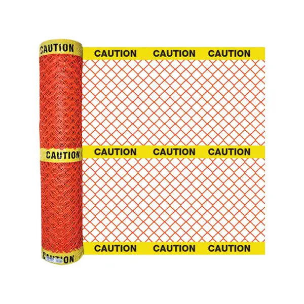 4 Ft. X 50 Ft. Orange Plastic Construction Safety Fence With Caution Tape 1