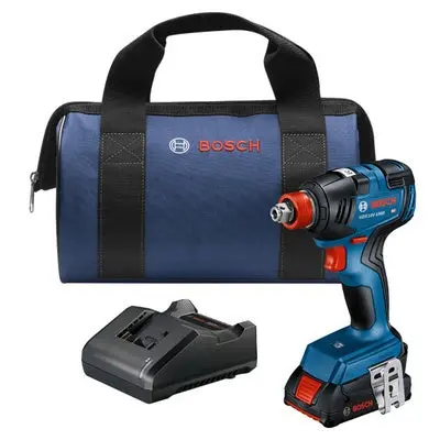 Bosch Gdx18v-1800B12 2-In-1 Impact Driver/Wrench Kit (1 X 2.0 Ah) 1