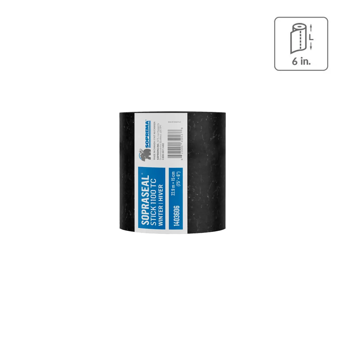 Sopraseal Stick 1100Tc Winter Grade Flashing 6In X 75Ft 1