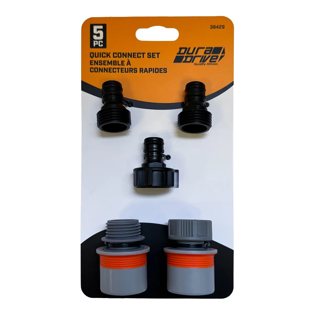 Duradrive Garden Hose Quick Connector Set (5-Pieces) 1