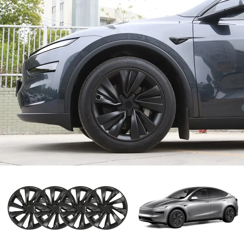 19'' Crossflow Wheel Cover Hubcaps For Tesla Model Y Juniper 2025+ – Turbine Styles (Set Of 4) 1