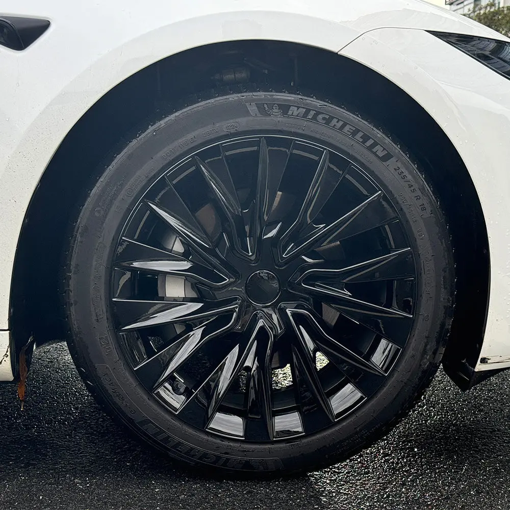 Replacement Nova Style Wheel Hubcap For Tesla 2024+ Model 3 Highland 18'' Photon Wheels (1 Pc) 1