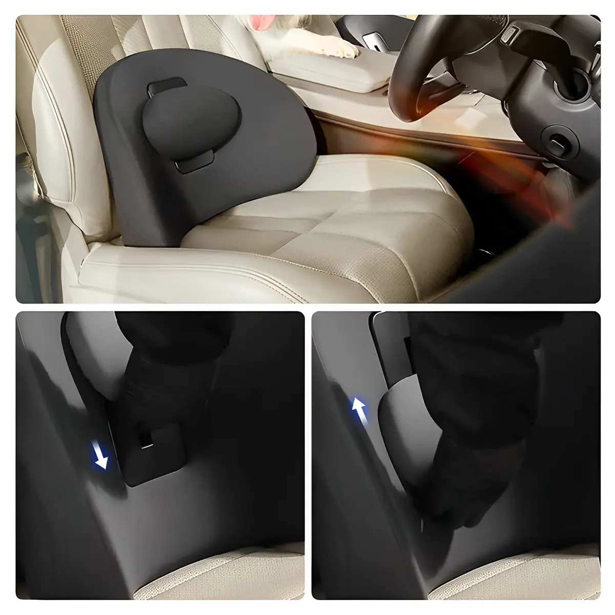 Adjustable Lumbar Pillow And Neck Pillow For Tesla Model 3/Y/S/X/Cybertruck 1