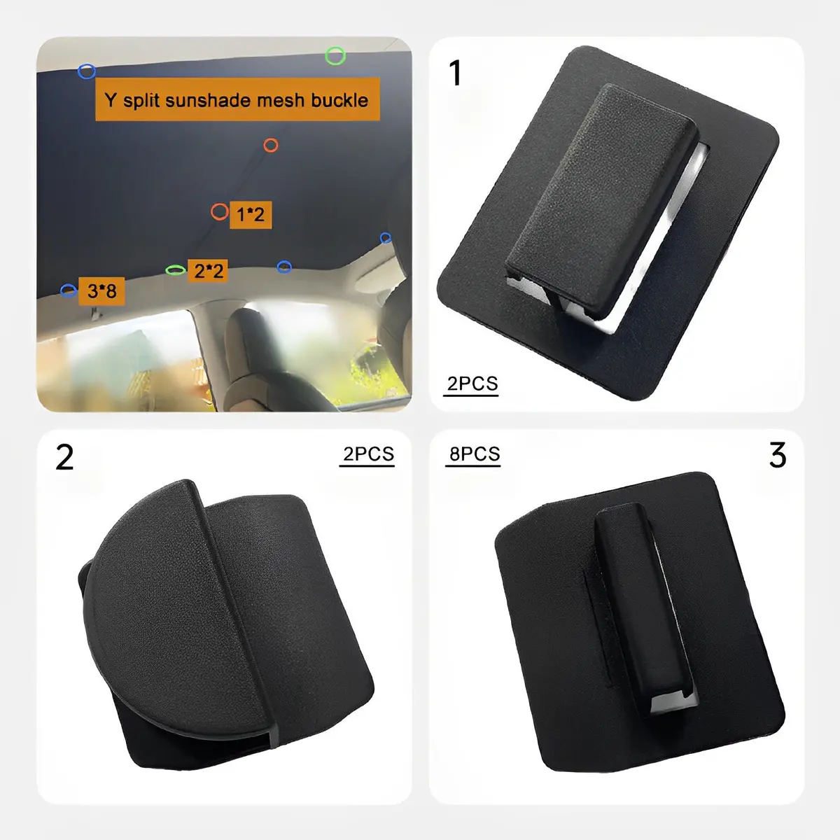 Sunshade Clips- Fits All Model 1
