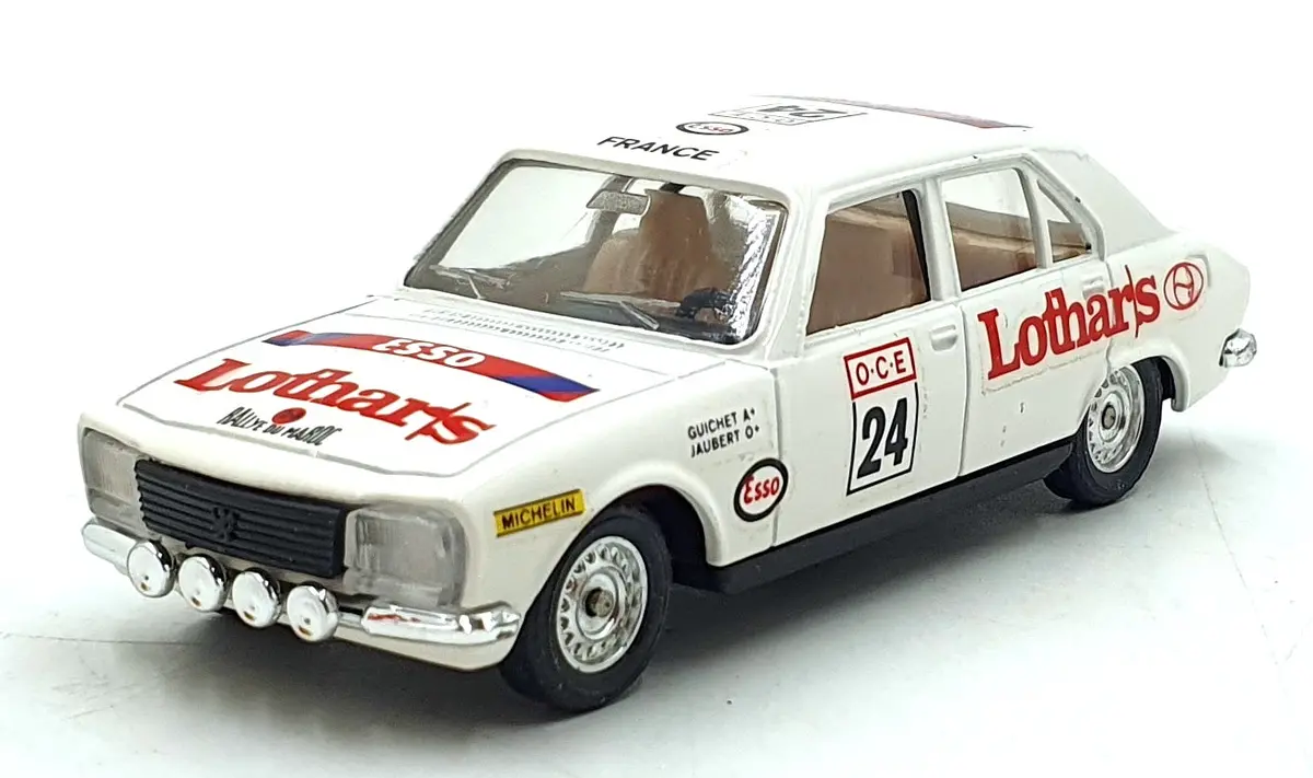 Solido 1/43 Scale 200326 - Gam 2 Peugeot 504 Rallye #24 1