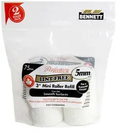 Bennett 3In 5Mm Lint Free Low Pile Refill 2 Pack 1