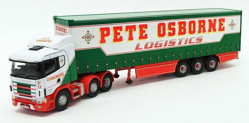 Corgi 1/50 Scale Cc12207 - Scania Curtainside Truck Pete Osborne Logistics 1