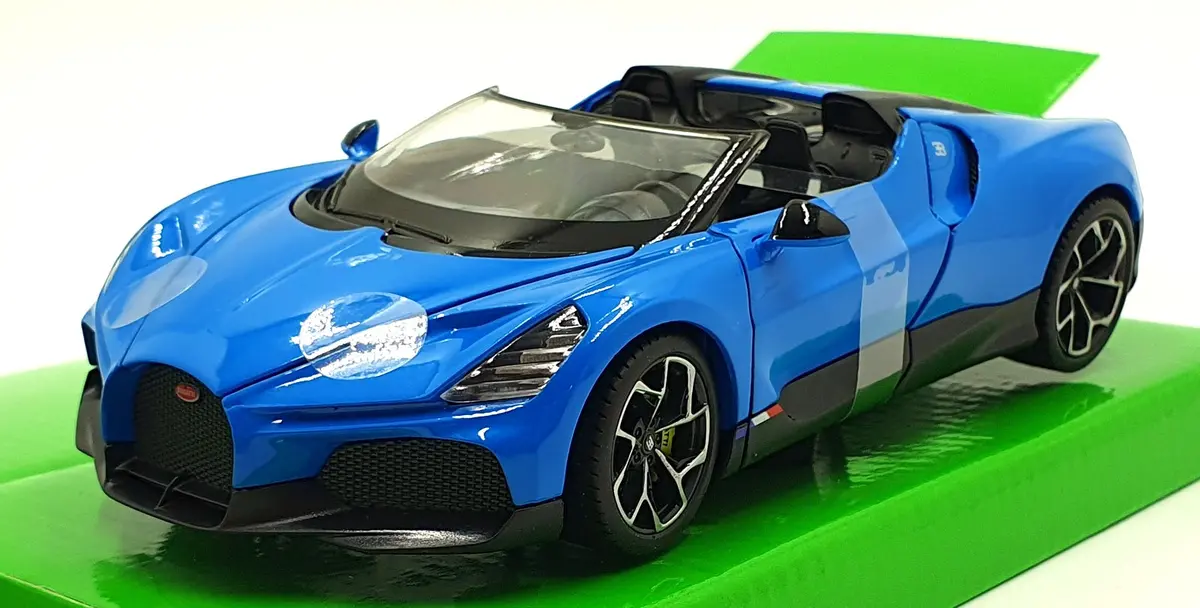 Welly Nex 1/24 Scale Diecast 24127W-Bu - Bugatti W16 Mistral - Blue 1