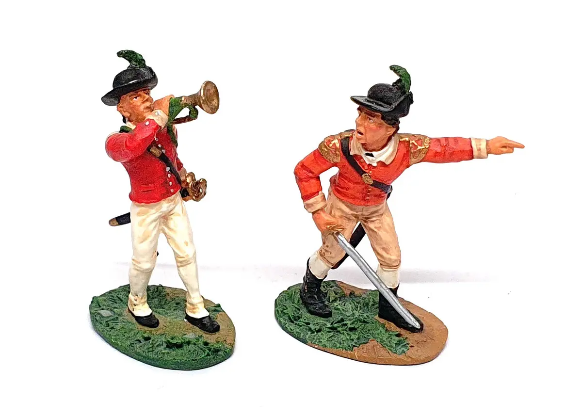 Britains 1/32 Scale Soldiers 17351 - Germantown British 40Th Foot Command Set 1