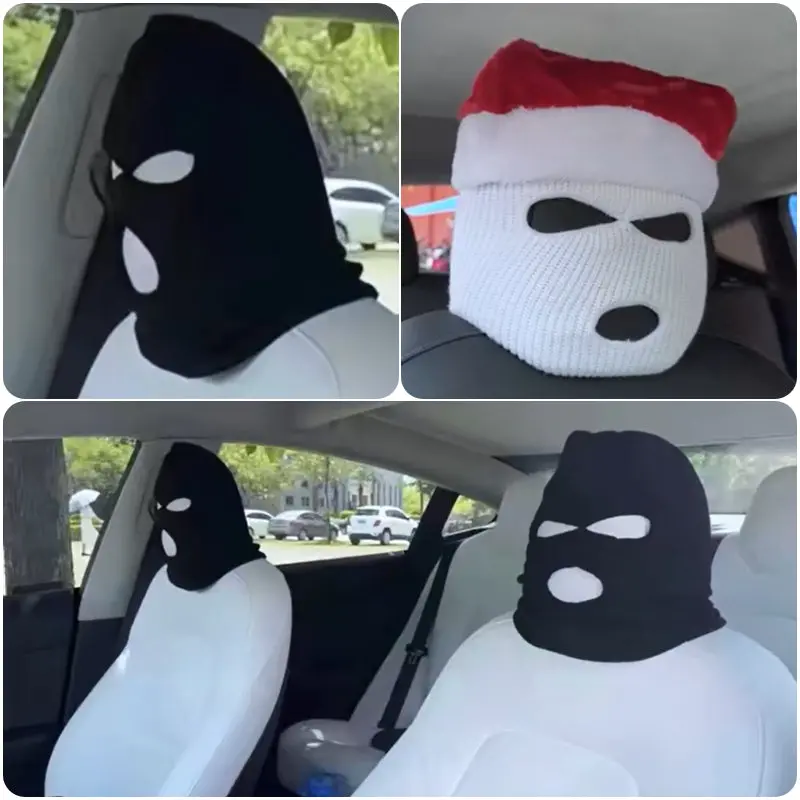 Personalized Funny Hat For Tesla Car Seat Headcover- Fits Model 3/Y/S/X 4
