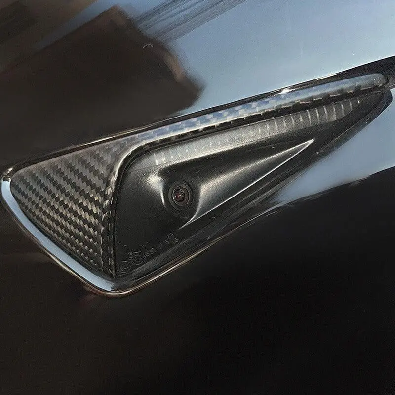 [Real Carbon Fiber] Turn Signal Cover For Model 3/Y (1 Pair) 1