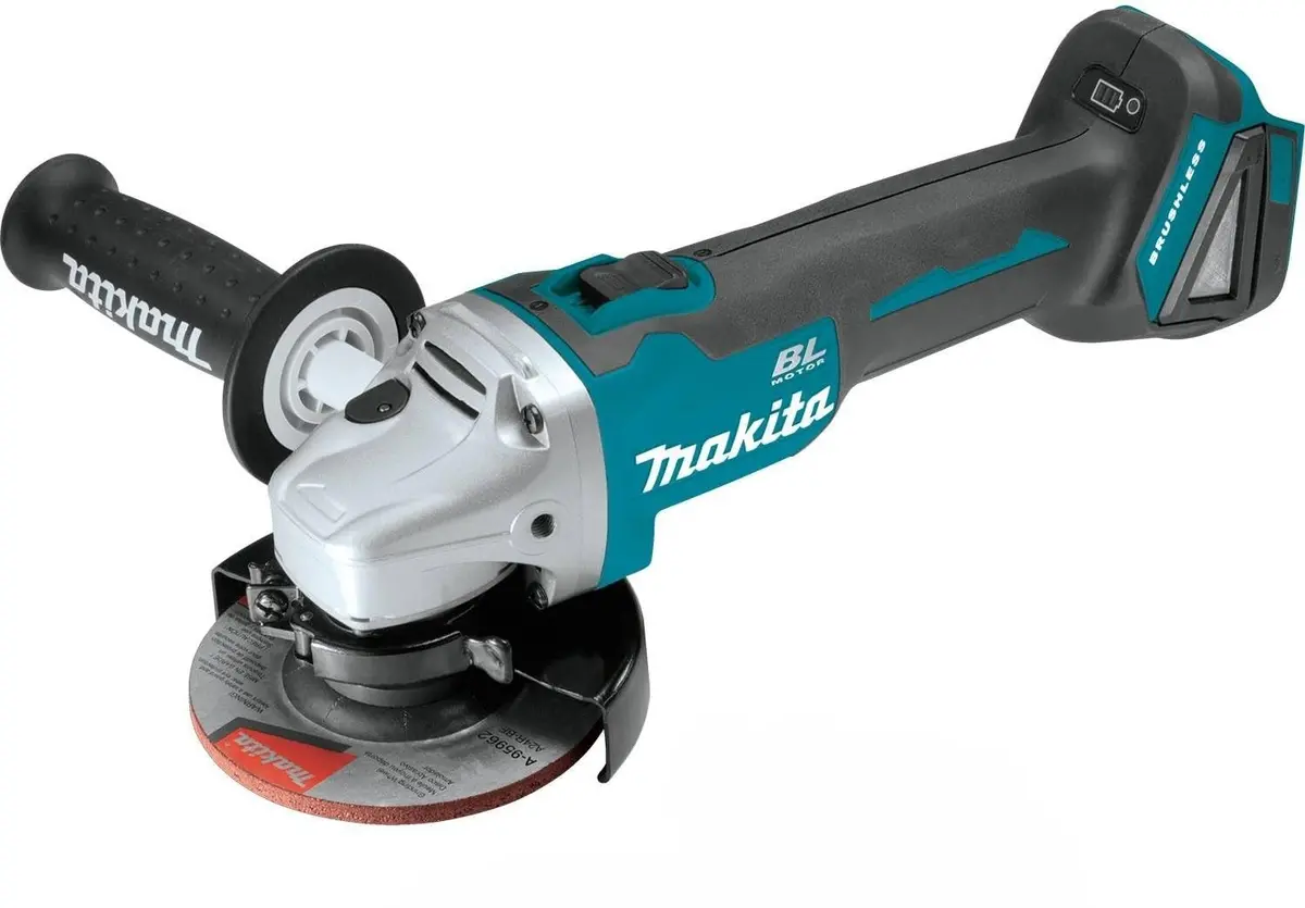 Makita Dga454z 18-Volt Lxt Lithium-Ion 4-1/2 In. Brushless Angle Grinder With Thumb Switch (Tool Only) 1