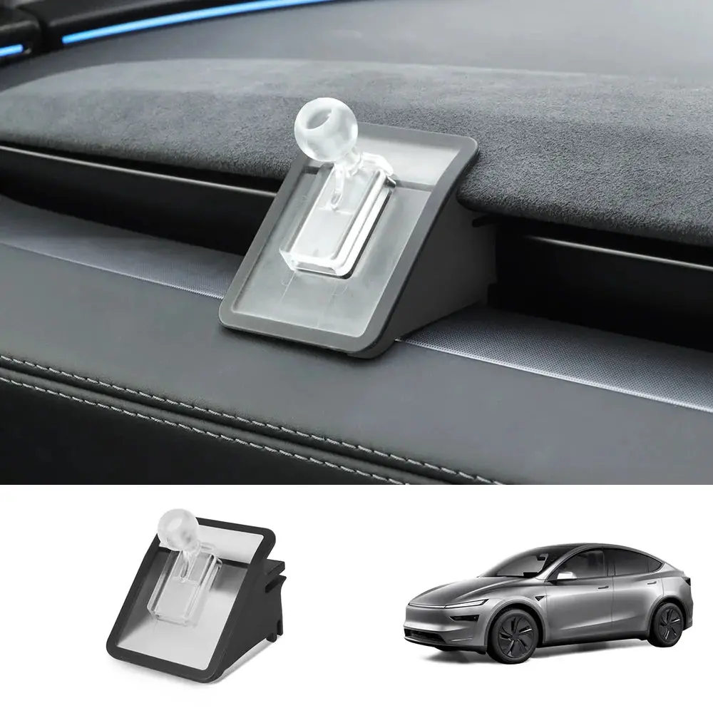 Dashboard Phone Holder With Solar Auto Clamp For Tesla Model Y Juniper 2025+ 4