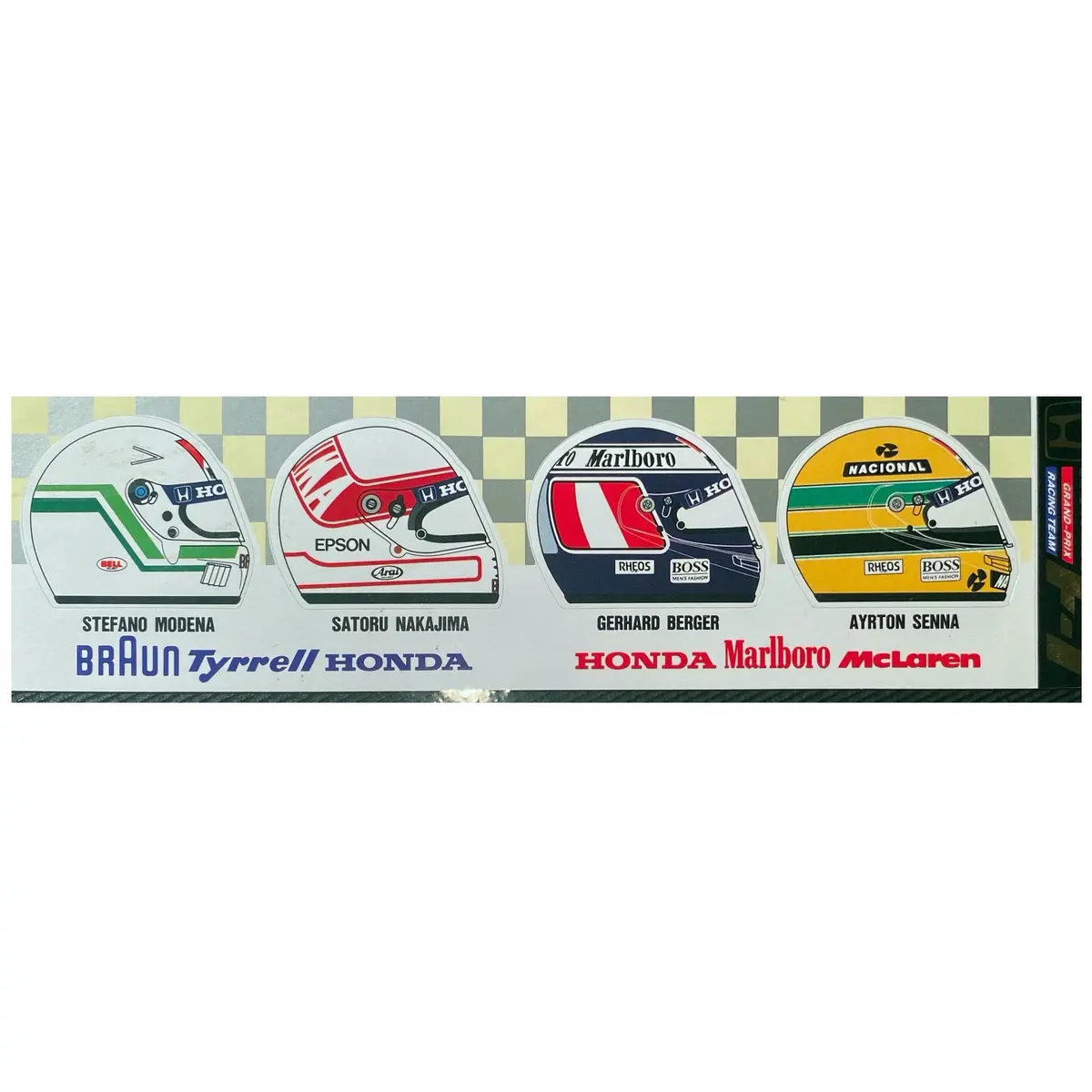 Honda Formula One - Driver Helmets - 1991 1