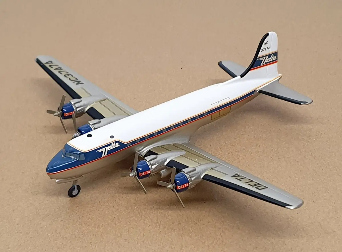 Western Models Ca16b - Douglas Dc-4 Skymaster Delta Air Lines Nc37474 1