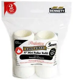 Bennett 4In 5Mm Lint Free Low Pile Refill 2 Pack 1