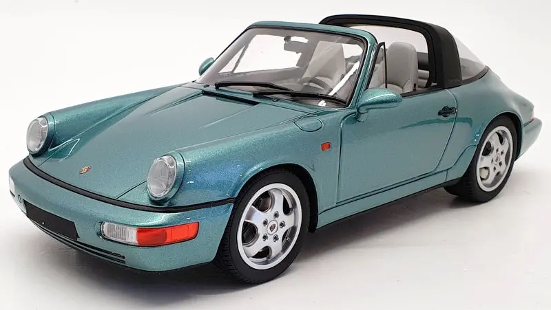 Gt Spirit 1/18 Gt805 - 1991 Porsche 911 964 Carrera 4 Targa  - Met Turquoise 1