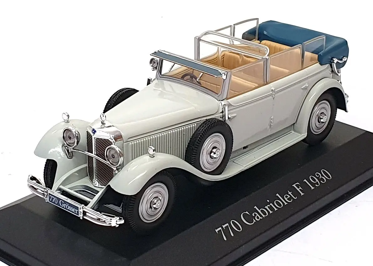 Altaya 1/43 Scale Am770 - 1930 Mercedes Benz 770 Cabriolet F - Lt. Grey 1