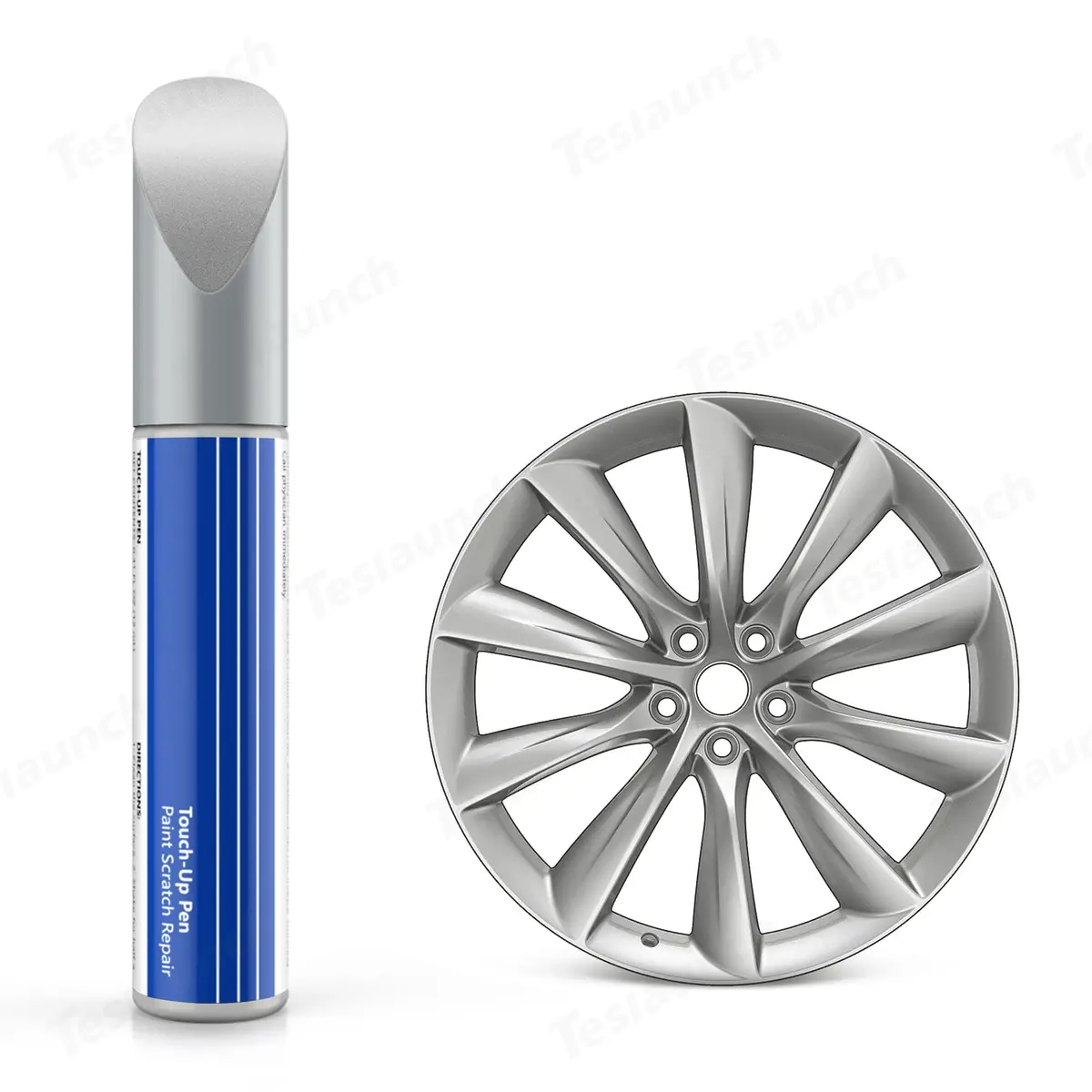 Wheel Rims Touch Up Paint For Tesla Model X- Diy Curb Rash Repair With Color-Matched Touch Up Paint 8