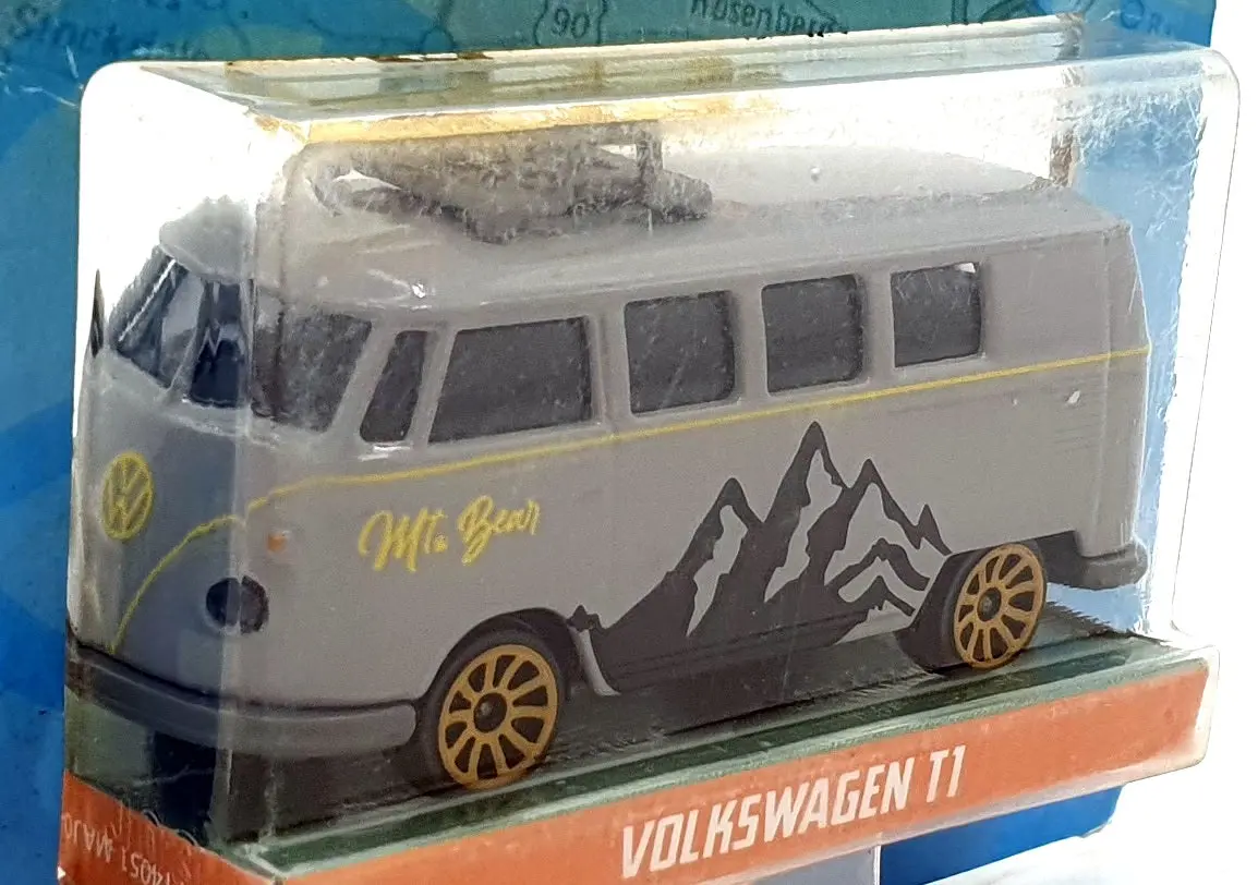 Jada Toys 1/64 Scale 100426F - Volkswagen T1 Van Mt. Bear - Grey 1