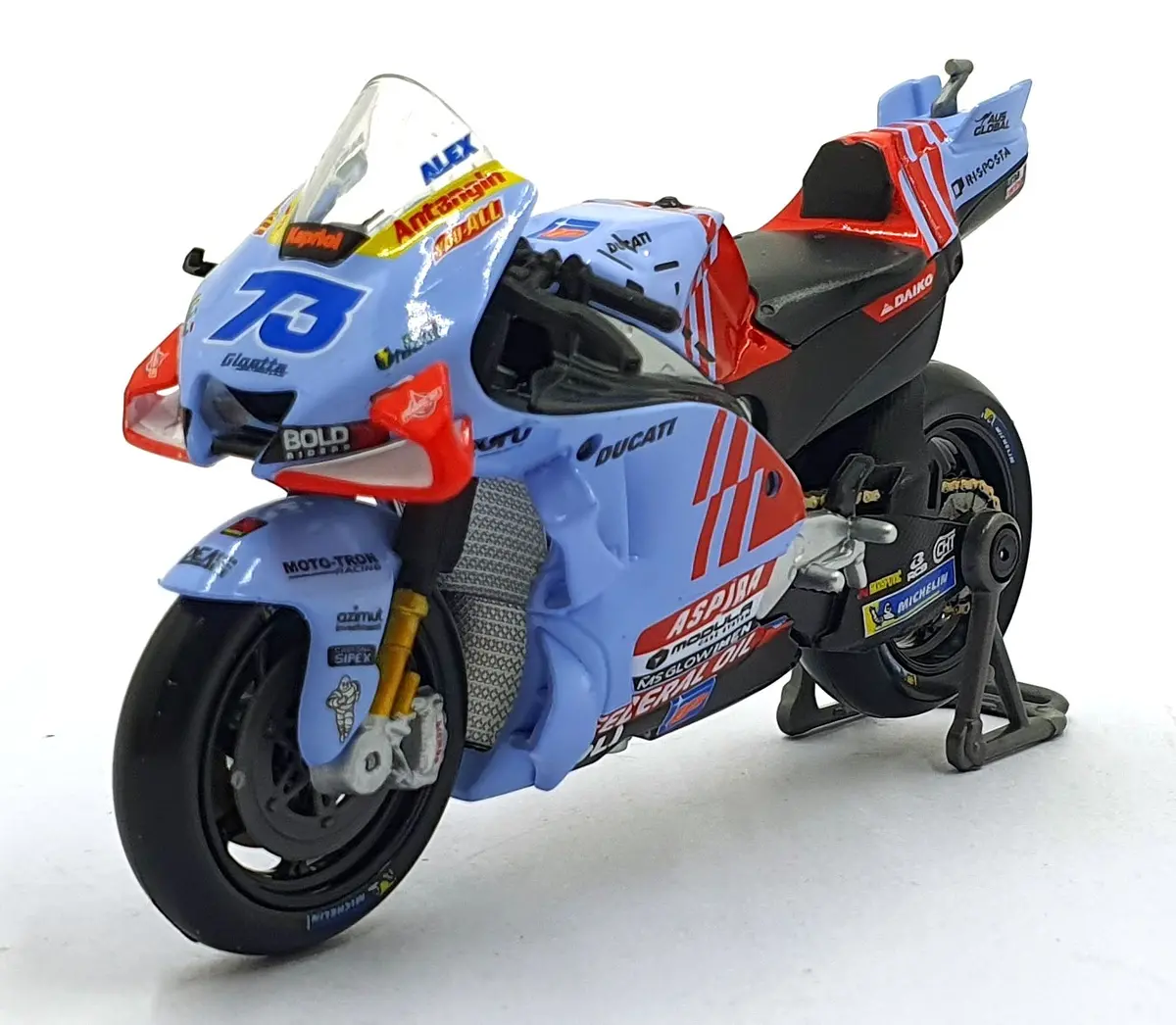Maisto 1/18 Scale Diecast 36399 - Ducati Team Gresini Racing #73 Moto Gp 2024 1