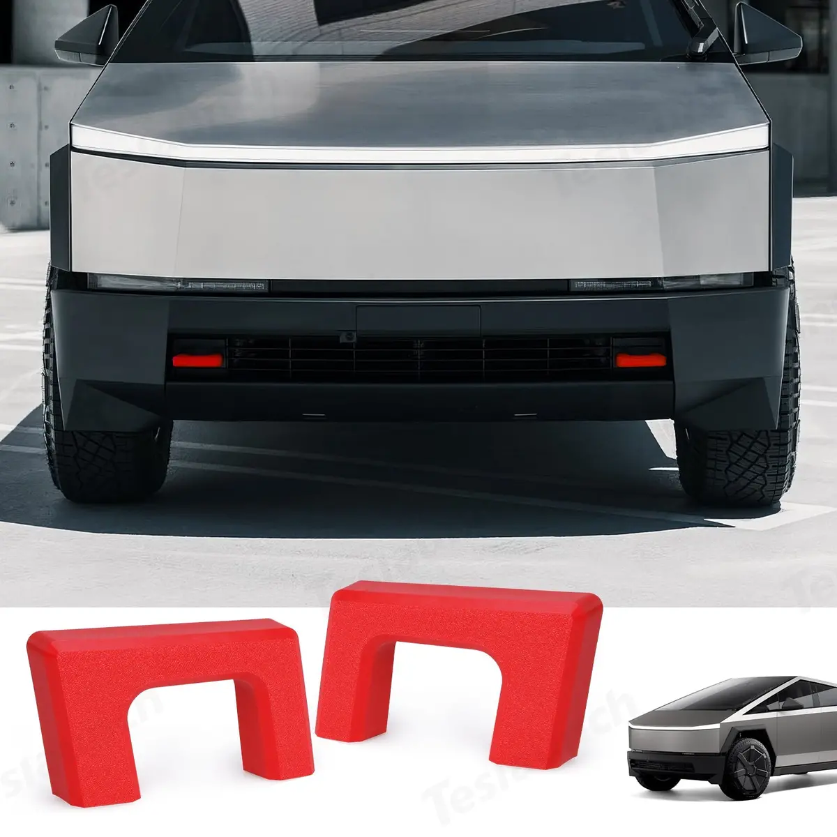 Cybertruck Front Tow Hook Covers (2 Pcs) 1