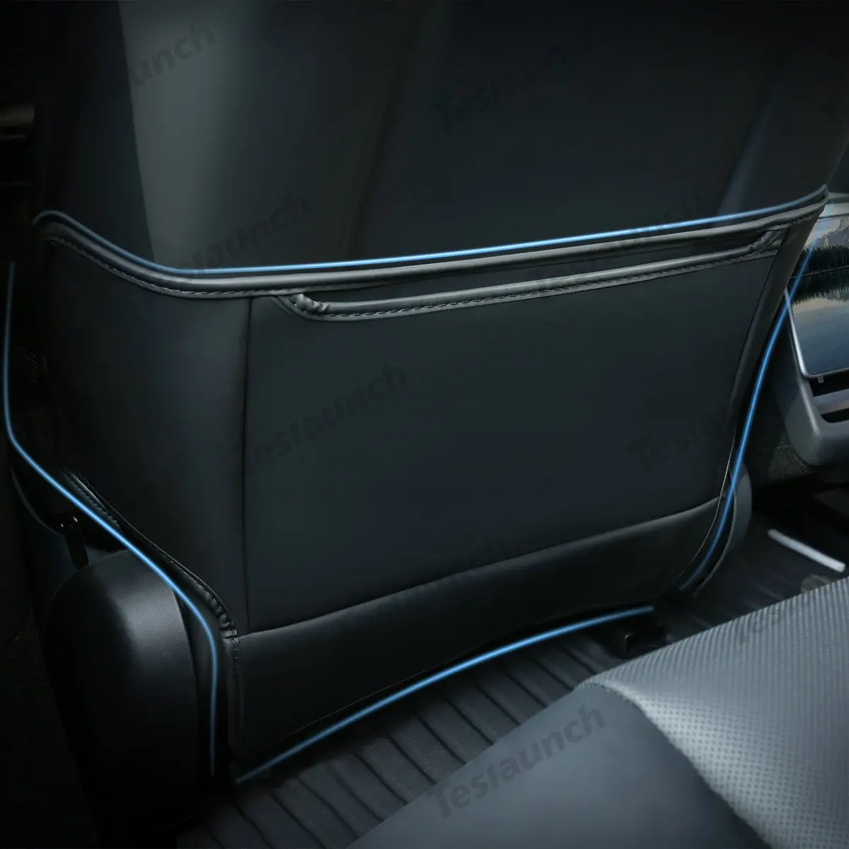 Seat Back Anti Kick Protectors Cover Mats Semi-Surrounded Seatback Pad For Tesla 2024+ Model 3 Highland 1